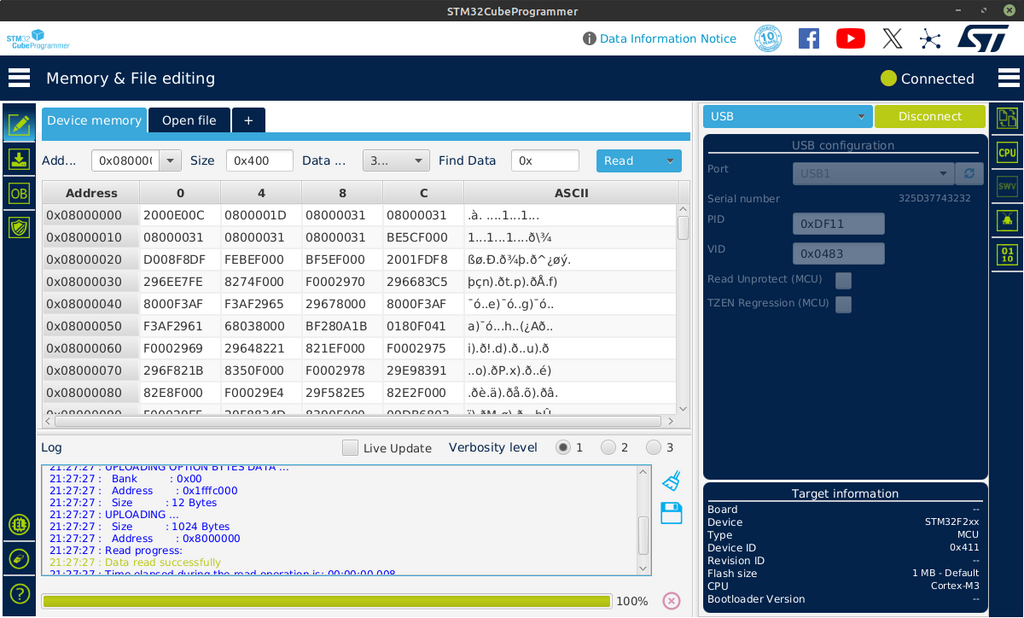 STM32 Cube Programmer