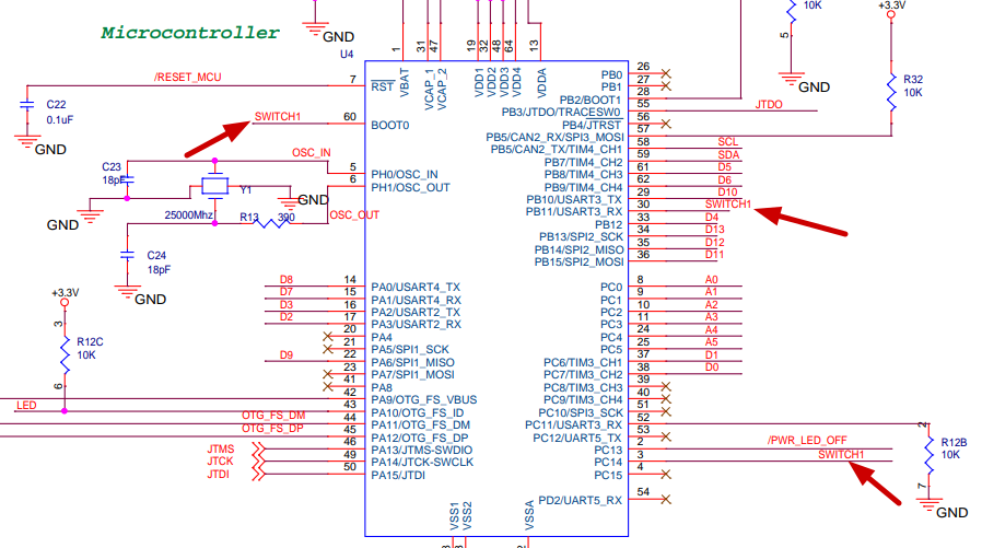 Netduino 2 Schematic Button Wiring